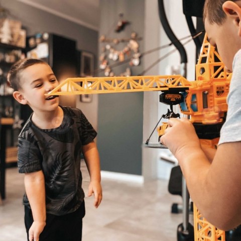 Woopie WOOPIE Dźwig Żuraw Zdalnie Sterowany 103 cm R/C Ciężarówka Koparka + 4 Akc.