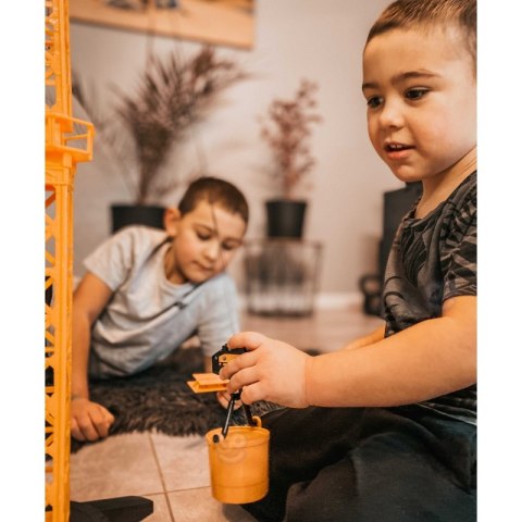 Woopie WOOPIE Dźwig Żuraw Zdalnie Sterowany 103 cm R/C Ciężarówka Koparka + 4 Akc.