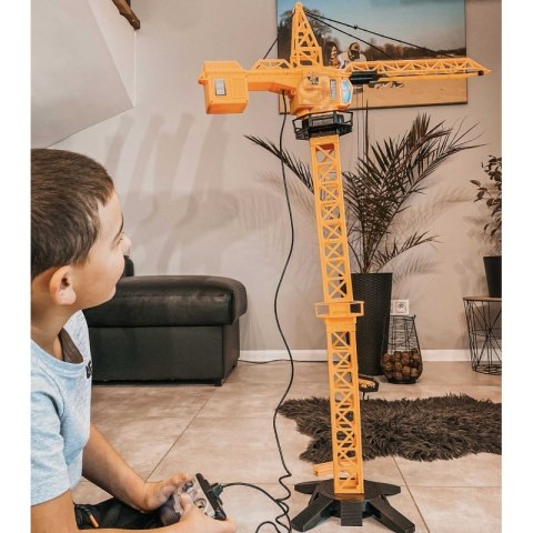 Woopie WOOPIE Dźwig Żuraw Zdalnie Sterowany 103 cm R/C Ciężarówka Koparka + 4 Akc.