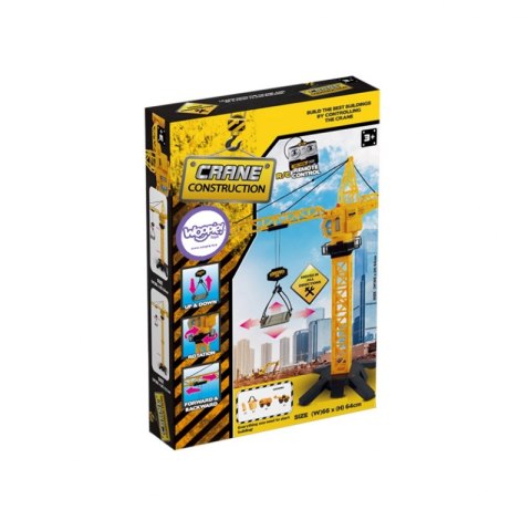 Woopie WOOPIE Dźwig Żuraw Zdalnie Sterowany 103 cm R/C Ciężarówka Koparka + 4 Akc.