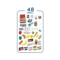 Woopie WOOPIE Sklep Supermarket z Wózkiem Waga Kasa Skaner + 48 Akc.