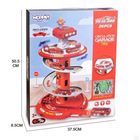 Woopie WOOPIE Tor Spirala Garaż dla Samochodzików 3 szt. Woopie WOOPIE Tor Spirala Garaż dla Samochodzików 3 szt.