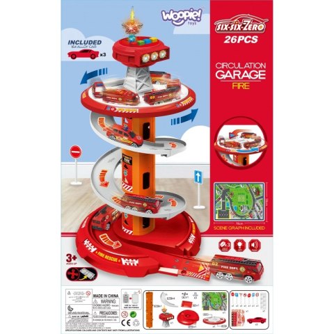Woopie WOOPIE Tor Spirala Garaż dla Samochodzików 3 szt. Woopie WOOPIE Tor Spirala Garaż dla Samochodzików 3 szt.