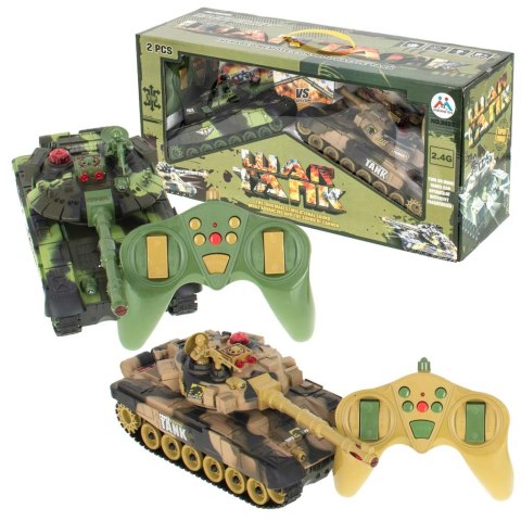 Czołgi zdalnie sterowane na pilota RC War Tank 9993 2,4GHz zestaw 2 sztuk Kik Sp. z o. o. Sp. k. Czołgi zdalnie sterowane na pilota RC War Tank 9993 2,4GHz zestaw 2 sztuk Kik Sp. z o. o. Sp. k.