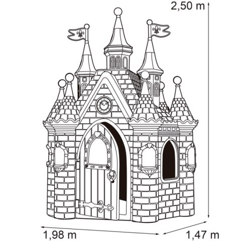 Feber FEBER Ogromny pałac księżniczki Super Palace Domek Ogrodowy Feber FEBER Ogromny pałac księżniczki Super Palace Domek Ogrodowy