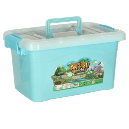 Figurki zwierząt zwierzęta zoo safari farma akcesoria skrzynka 59 el. Kik Sp. z o. o. Sp. k.