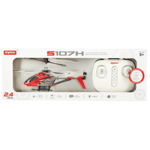 Helikopter zdalnie sterowany na pilota RC SYMA S107H 2.4GHz RTF czerwony Kik Sp. z o. o. Sp. k. Helikopter zdalnie sterowany na pilota RC SYMA S107H 2.4GHz RTF czerwony Kik Sp. z o. o. Sp. k.