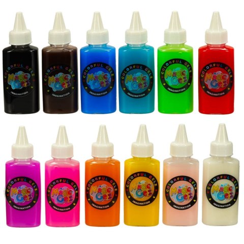 Klej żel kryształowy 3D crystal glue magiczna kuchnia szablony kreatywny zestaw 62 elementy niebieski Kik Sp. z o. o. Sp. k.