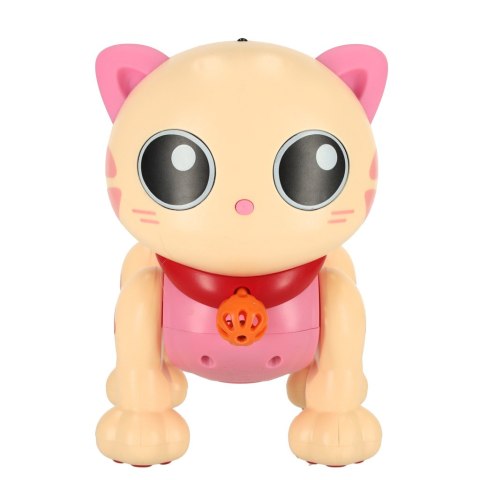 Kot kotek interaktywny zdalnie sterowany na pilota RC robot skacze różowy Kik Sp. z o. o. Sp. k.