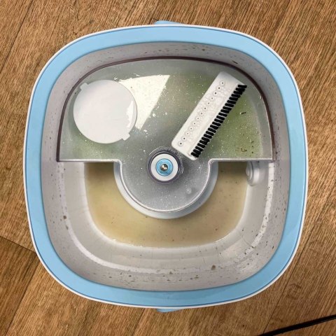 Mop obrotowy prostokątny płaski rotacyjny czysta brudna woda wyciskacz Kik Sp. z o. o. Sp. k.