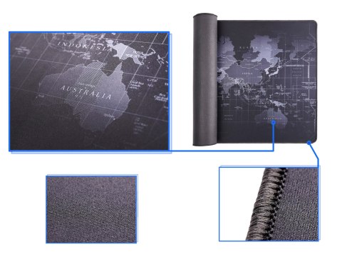 Podkładka pod mysz na biurko mata mapa świata 40x90cm Kik Sp. z o. o. Sp. k.