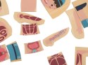 Puzzle drewniane warstwowe budowa ciała montessori chłopiec Kik Sp. z o. o. Sp. k.