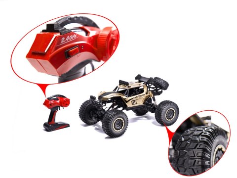 Samochód zdalnie sterowany 2,4GHz 1:8 51cm metal złoty Kik Sp. z o. o. Sp. k. Samochód zdalnie sterowany 2,4GHz 1:8 51cm metal złoty Kik Sp. z o. o. Sp. k.