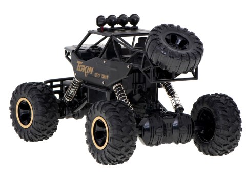 Samochód zdalnie sterowany na pilota RC Rock Crawler 1:12 4WD METAL czarny Kik Sp. z o. o. Sp. k.