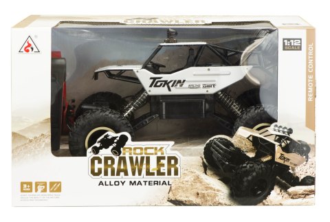 Samochód zdalnie sterowany na pilota RC Rock Crawler 1:12 4WD METAL srebrny Kik Sp. z o. o. Sp. k. Samochód zdalnie sterowany na pilota RC Rock Crawler 1:12 4WD METAL srebrny Kik Sp. z o. o. Sp. k.