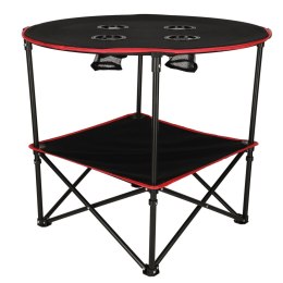 Stolik turystyczny składany z pokrowcem czarny Kik Sp. z o. o. Sp. k.