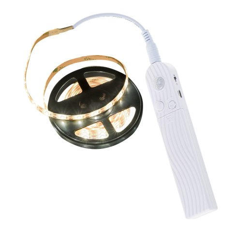Taśma LED na baterie USB czujnik ruchu 2M ciepły biały Kik Sp. z o. o. Sp. k. Taśma LED na baterie USB czujnik ruchu 2M ciepły biały Kik Sp. z o. o. Sp. k.