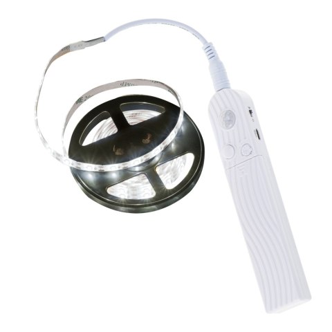 Taśma LED na baterie USB czujnik ruchu 2M zimny biały Kik Sp. z o. o. Sp. k. Taśma LED na baterie USB czujnik ruchu 2M zimny biały Kik Sp. z o. o. Sp. k.
