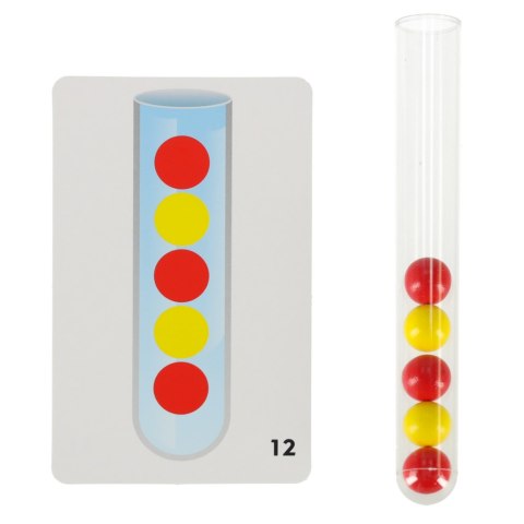 Układanka edukacyjna Montessori kolorowe kulki nauka liczenia nauka kolorów zestaw XXl 66 el. Kik Sp. z o. o. Sp. k.