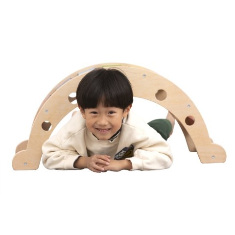 Viga Toys VIGA Drewniany Bujak Mostek 2w1 Huśtawka Montessori Tęczowa Viga Toys VIGA Drewniany Bujak Mostek 2w1 Huśtawka Montessori Tęczowa