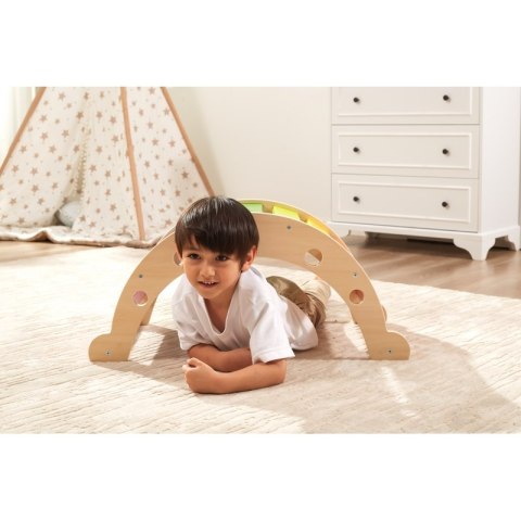 Viga Toys VIGA Drewniany Bujak Mostek 2w1 Huśtawka Montessori Tęczowa Viga Toys VIGA Drewniany Bujak Mostek 2w1 Huśtawka Montessori Tęczowa