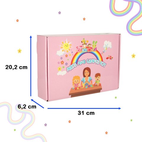 Zestaw kreatywny dla dzieci plastyczny rękodzieło do prac ręcznych XXXL 1200 elementów Kik Sp. z o. o. Sp. k.