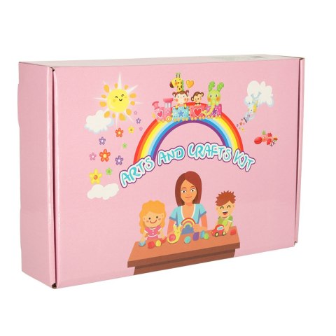 Zestaw kreatywny dla dzieci plastyczny rękodzieło do prac ręcznych XXXL 1200 elementów Kik Sp. z o. o. Sp. k.