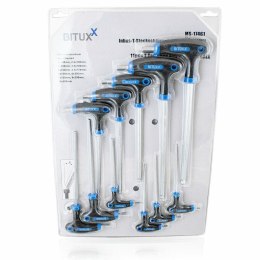 Bituxx Imbusy typ t 11 elementów stal chromowo-wanadowa wytrzymałe ergonomiczne