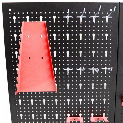 Bituxx Ścianka narzędziowa warsztatowa 120x60 cm z uchwytami stalowa do garażu Bituxx Ścianka narzędziowa warsztatowa 120x60 cm z uchwytami stalowa do garażu