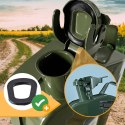E-hurtownia Kanister na paliwo 5l metalowy bituxx z atestem bezpieczny zamek bagnetowy