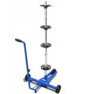 E-hurtownia Mobilny Stojak Na Opony Felgi Koła 4 szt. 100kg 72cm Organizer Warsztatowy