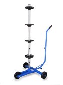 E-hurtownia Mobilny Stojak Na Opony Felgi Koła 4 szt. 100kg 72cm Organizer Warsztatowy