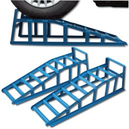 E-hurtownia Rampy samochodowe stalowe 1500 kg antypoślizgowe szerokość 24 cm komplet
