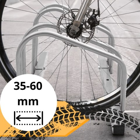 E-hurtownia Stojak na 3 rowery bituxx ocynkowany montaż ścienny podłogowy opony 35-60mm E-hurtownia Stojak na 3 rowery bituxx ocynkowany montaż ścienny podłogowy opony 35-60mm