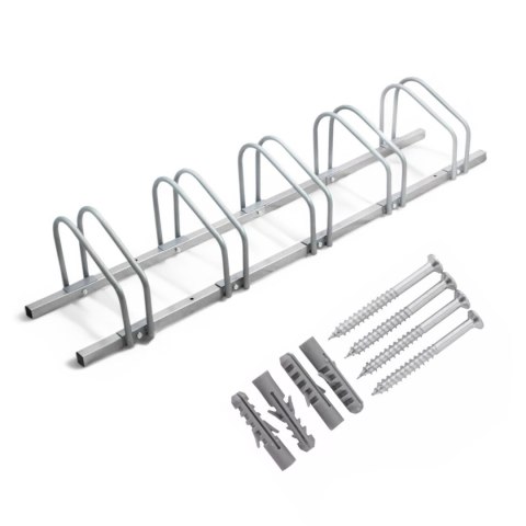 E-hurtownia Stojak rowerowy na 5 rowerów uniwersalny opony 35-60mm ścienny podłogowy E-hurtownia Stojak rowerowy na 5 rowerów uniwersalny opony 35-60mm ścienny podłogowy
