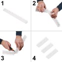 Kolce na gołębie listwa na ptaki odstaszacz plastikowe gęste białe 8el. 43 cm Kik Sp. z o. o. Sp. k.