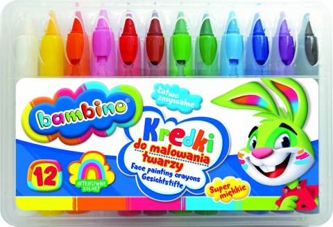 Kredki do malowania twarzy Bambino 12 kolorów St. Majewski Sp. z o. o. Kredki do malowania twarzy Bambino 12 kolorów St. Majewski Sp. z o. o.