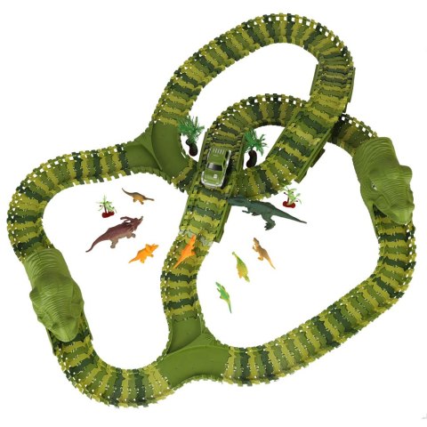 Tor wyścigowy dinozaury samochody 240 elementów Kik Sp. z o. o. Sp. k. Tor wyścigowy dinozaury samochody 240 elementów Kik Sp. z o. o. Sp. k.
