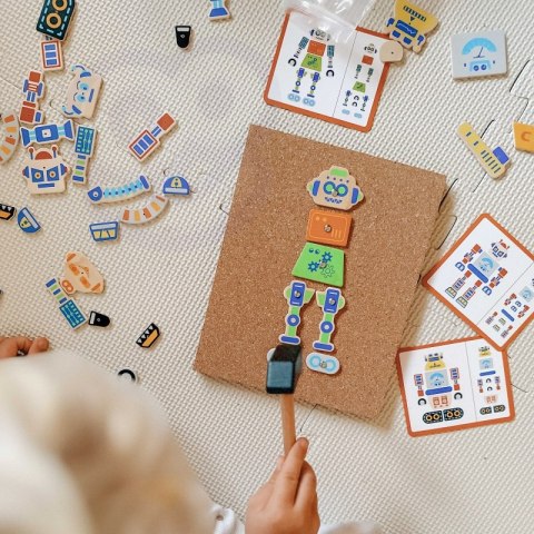 Viga Toys VIGA Drewniana Przybijanka Roboty 45 elementów Montessori Viga Toys VIGA Drewniana Przybijanka Roboty 45 elementów Montessori