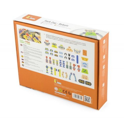 Viga Toys VIGA Drewniana Przybijanka Roboty 45 elementów Montessori Viga Toys VIGA Drewniana Przybijanka Roboty 45 elementów Montessori