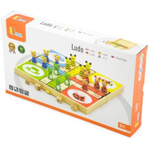 Viga Toys VIGA Drewniana gra Ludo Chińczyk Viga Toys VIGA Drewniana gra Ludo Chińczyk