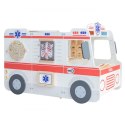 Viga Toys VIGA Duży Drewniany Ambulans Zestaw Karetka Małych Ratowników Akcesoria 25 el.