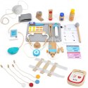 Viga Toys VIGA Duży Drewniany Ambulans Zestaw Karetka Małych Ratowników Akcesoria 25 el.