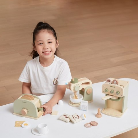 Viga Toys VIGA PolarB Drewniany Ekspres do Kawy Zielony + Akcesoria