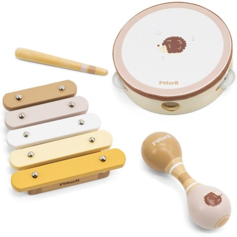 Viga Toys VIGA PolarB Zestaw Instrumentów Muzycznych Z Jeżykiem