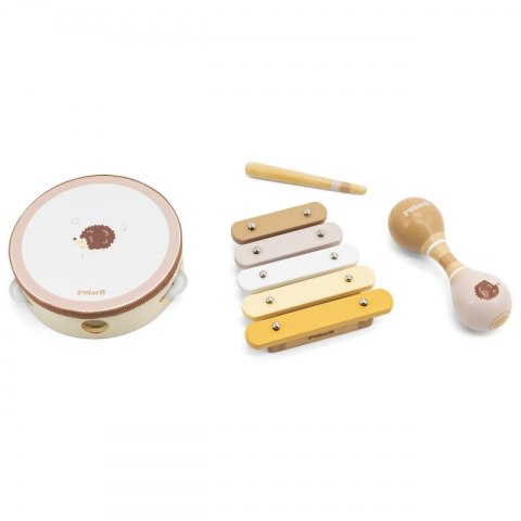 Viga Toys VIGA PolarB Zestaw Instrumentów Muzycznych Z Jeżykiem