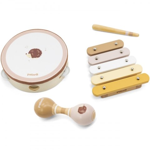 Viga Toys VIGA PolarB Zestaw Instrumentów Muzycznych Z Jeżykiem