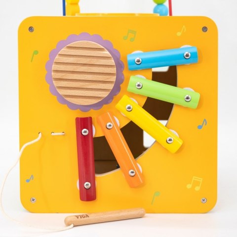 Viga Toys Viga Drewniana Kostka Edukacyjna 5w1 Viga Toys Viga Drewniana Kostka Edukacyjna 5w1