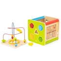 Viga Toys Viga Drewniana Kostka Edukacyjna 5w1