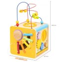 Viga Toys Viga Drewniana Kostka Edukacyjna 5w1